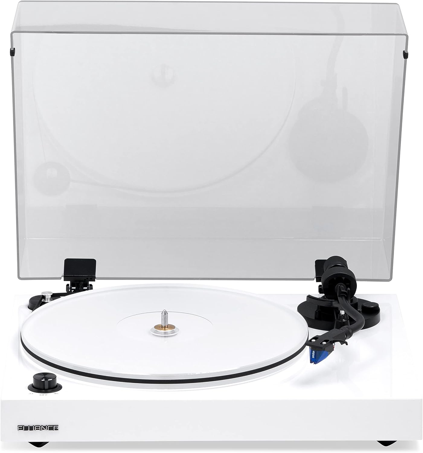 High-Fidelity Vinyl Turntable Record Player with Ortofon Cartridge, Acrylic Platter