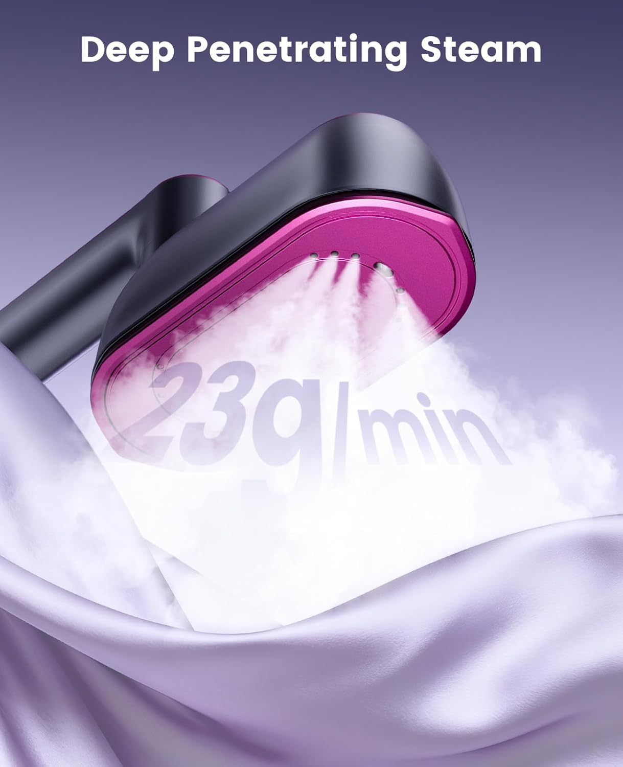 2in1 Travel Garment Steamer 1200W 8s Heat Foldable Portable