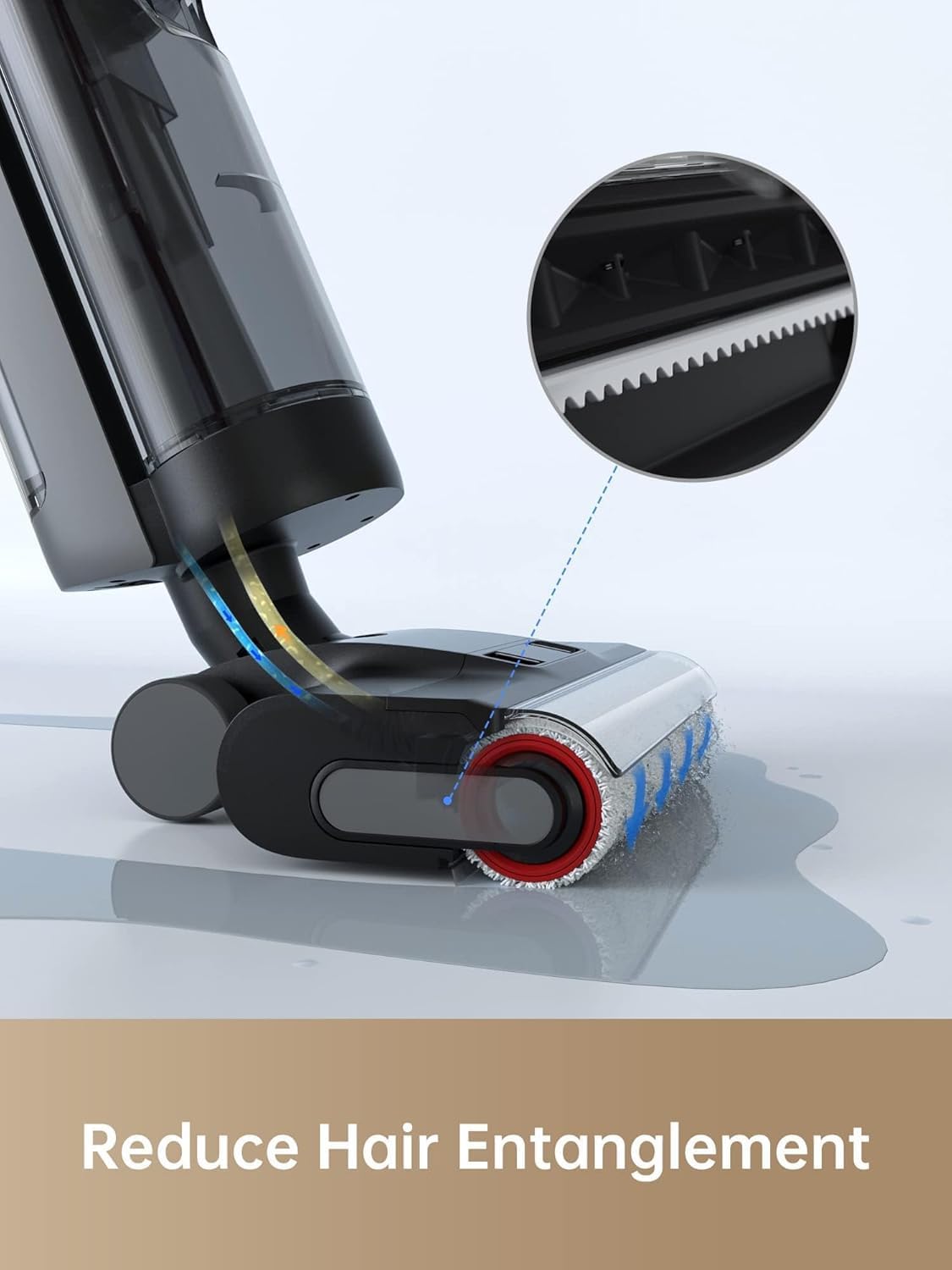 Wet Dry Vacuum Cleaner Cordless Mop Edge Cleaning Hot Air Drying