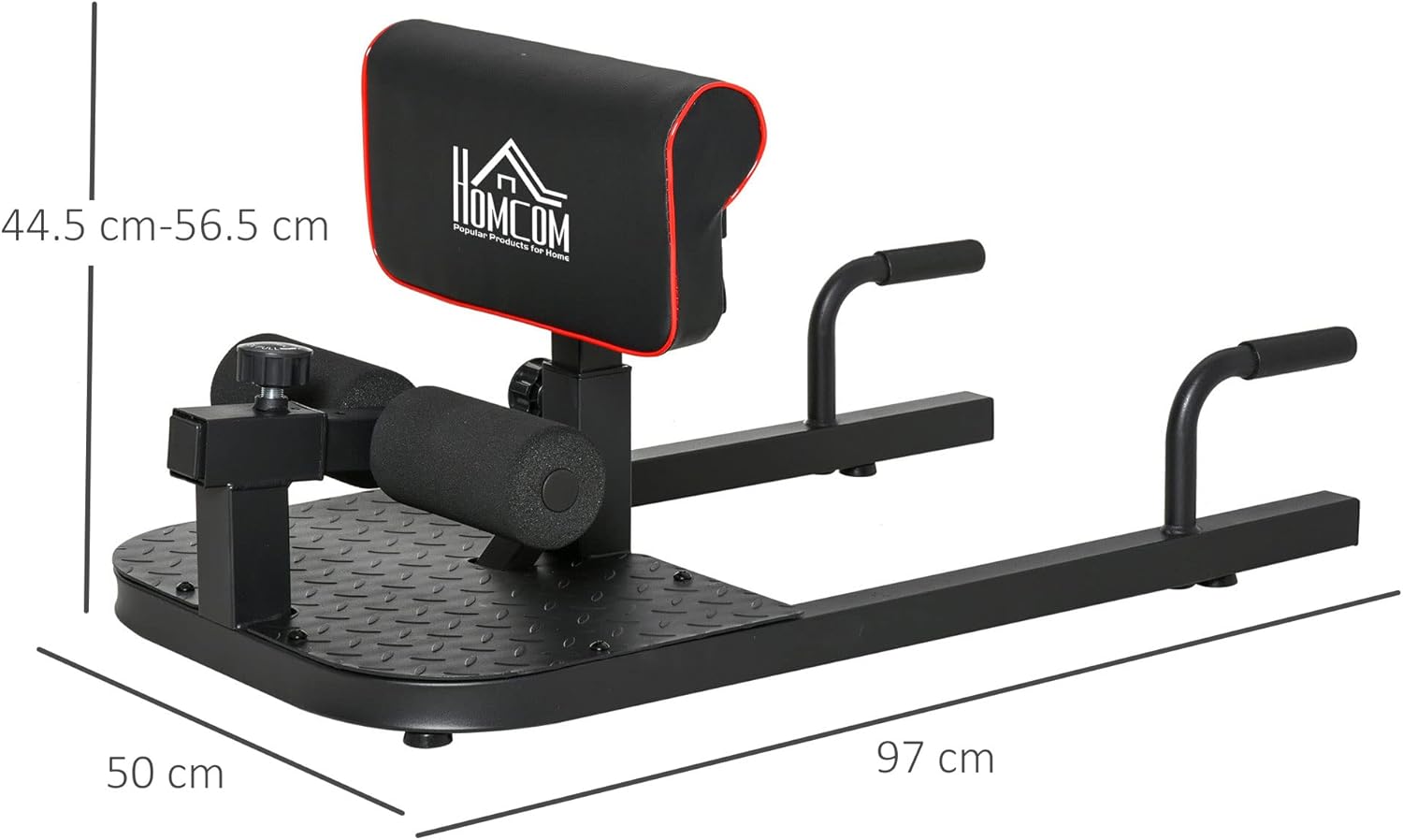 3 in 1 Squat Machine Hip Thrust Bench Push Up Stand Home Gym