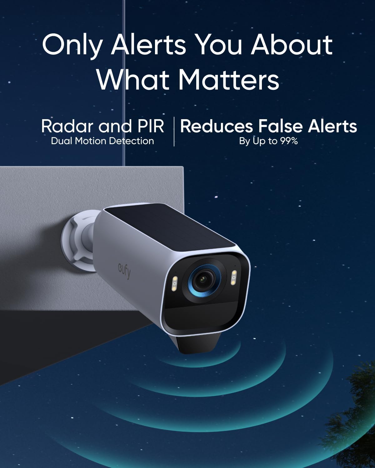 4K Solar Security Camera Outdoor 2 Cam Kit AI No Fee