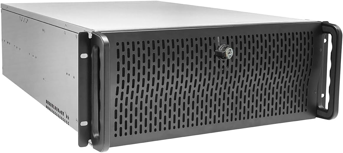 4U Rackmount Server Case E ATX 15 Bay HDD High Airflow Chassis