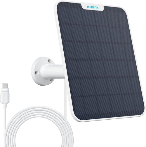 6W Solar Panel Camera Charger USB C IP65 4M Cable
