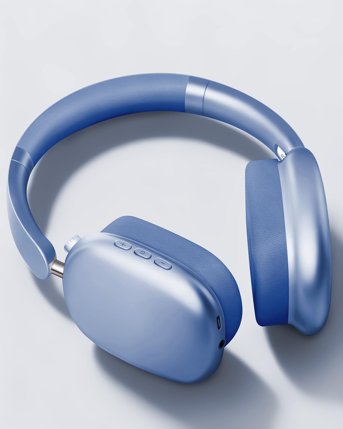 Bluetooth 5.3 Noise Cancelling Over Ear Headphones Hi Res Audio 48H Playtime