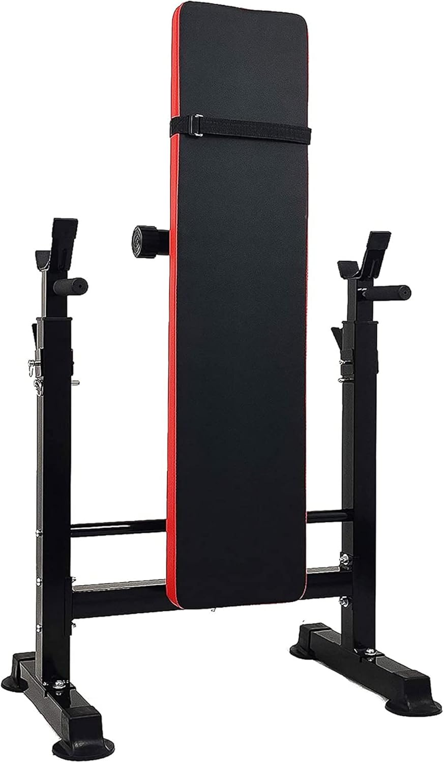 Adjustable Olympic Weight Bench Squat Rack Folding Workout Station