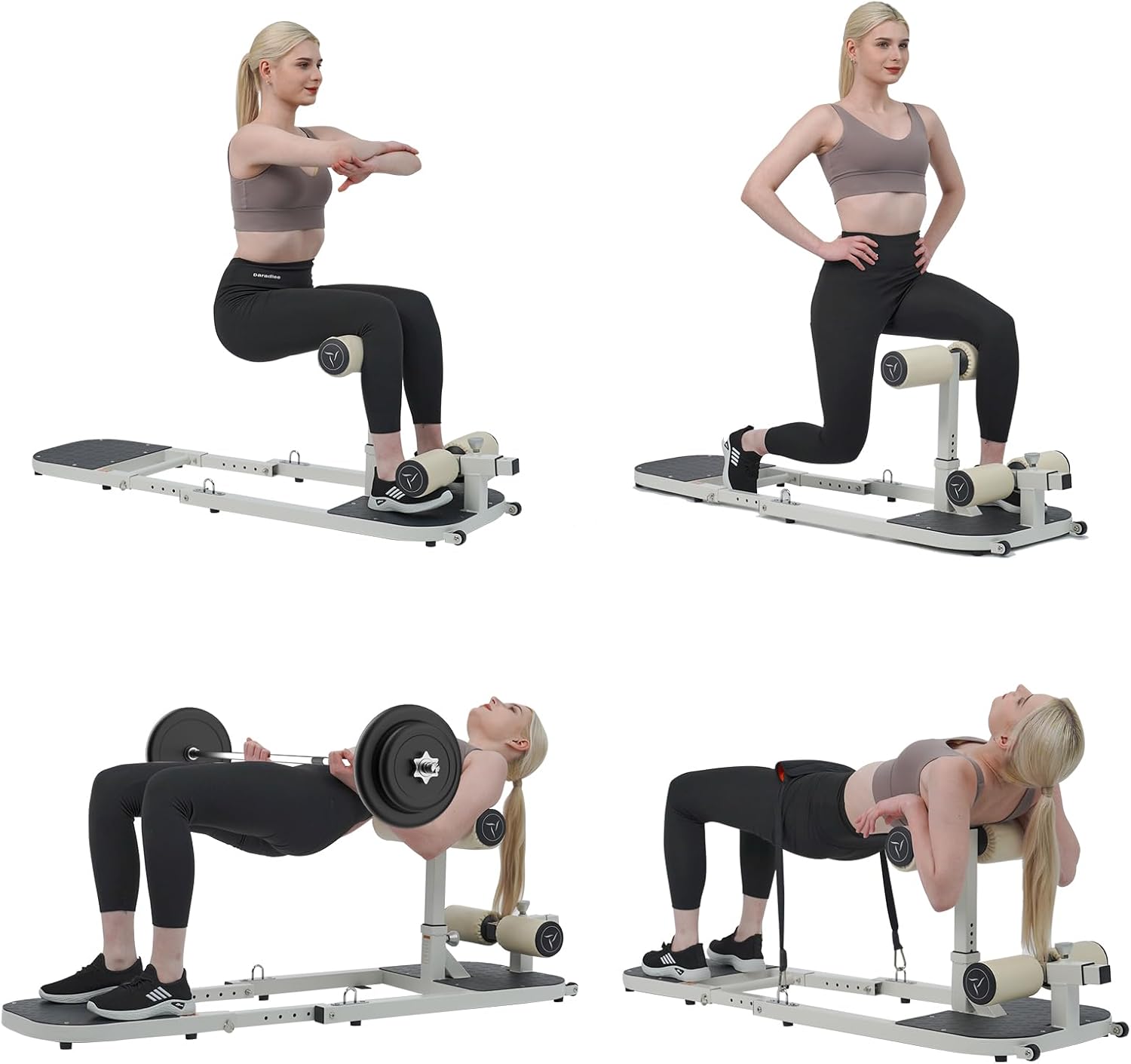 Hip Thrust Machine Sissy Squat Trainer Glute Leg Workout Bench