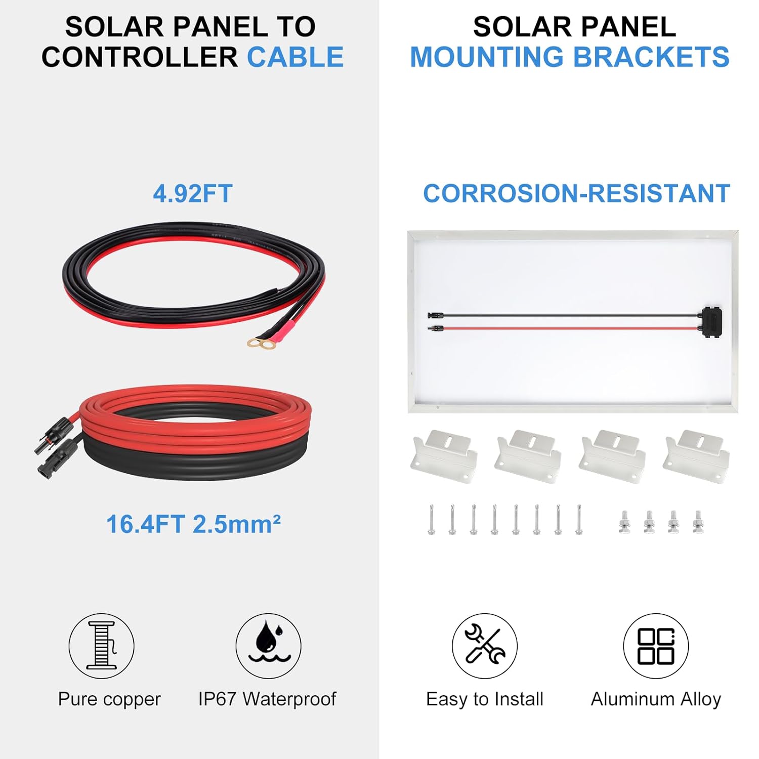 180W Solar Panel Kit Bluetooth 12V RV Boat Charger