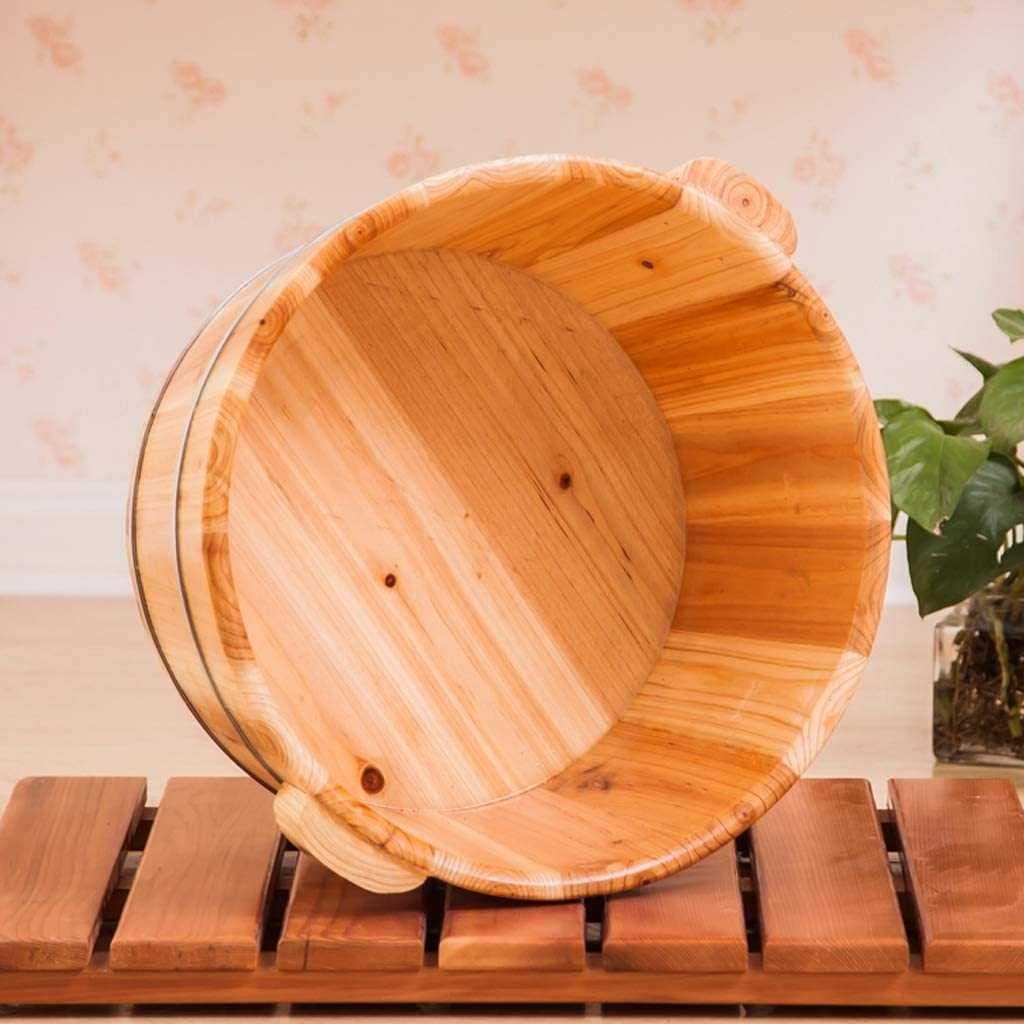 Wooden Foot Spa Tub Soak Bucket Pedicure Barrel Leakproof