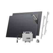 800W Balcony Solar System 2x400W Panels Smart WiFi Inverter Roof