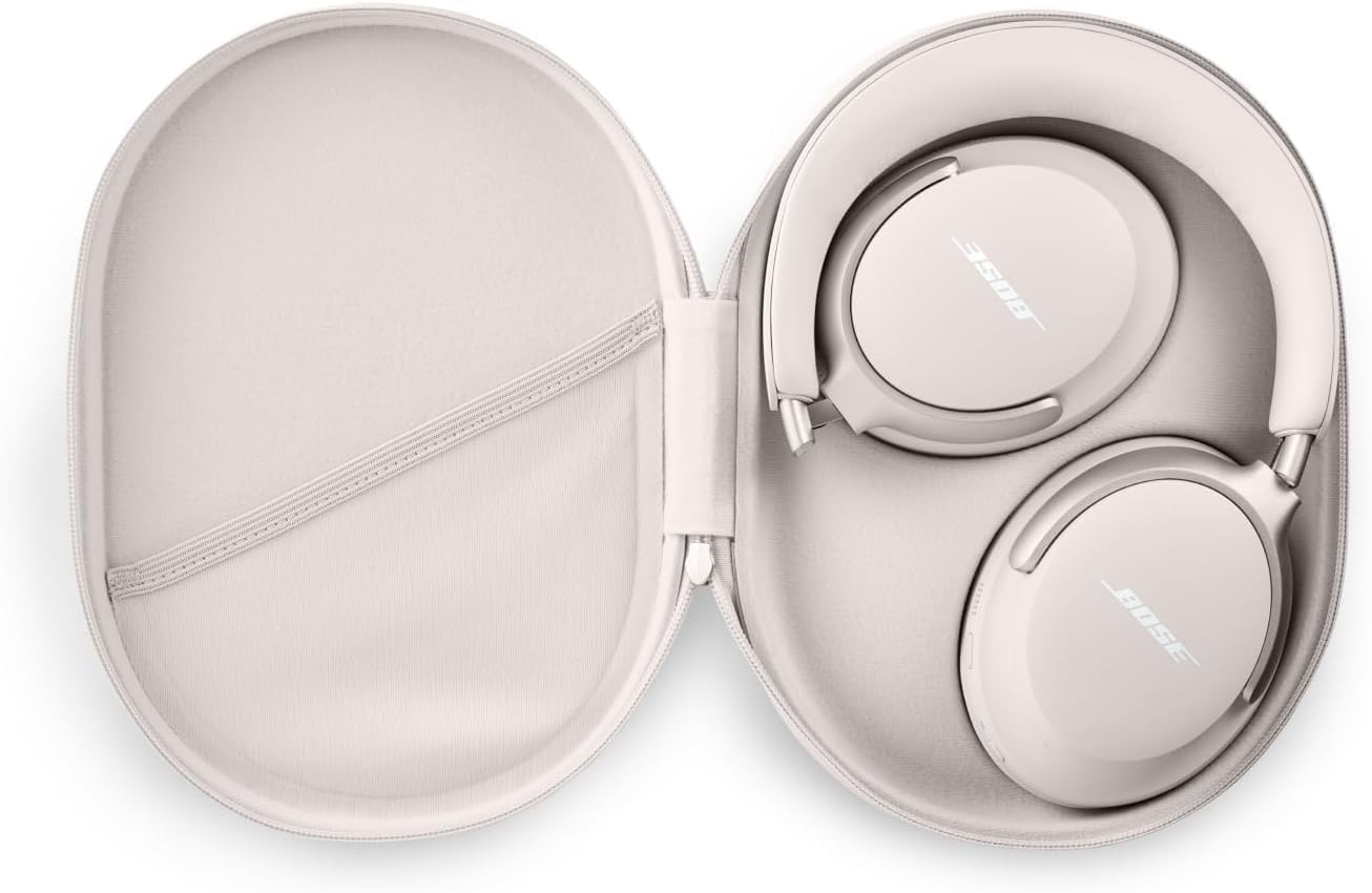 Wireless Noise Cancelling Over Ear Headphones Spatial Audio 24Hr White