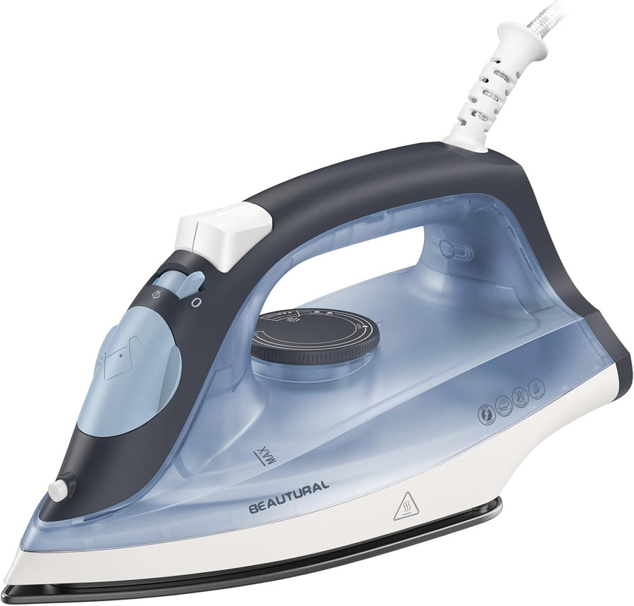 1740W Steam Iron Non Stick Soleplate Burst Steam Spray Mist