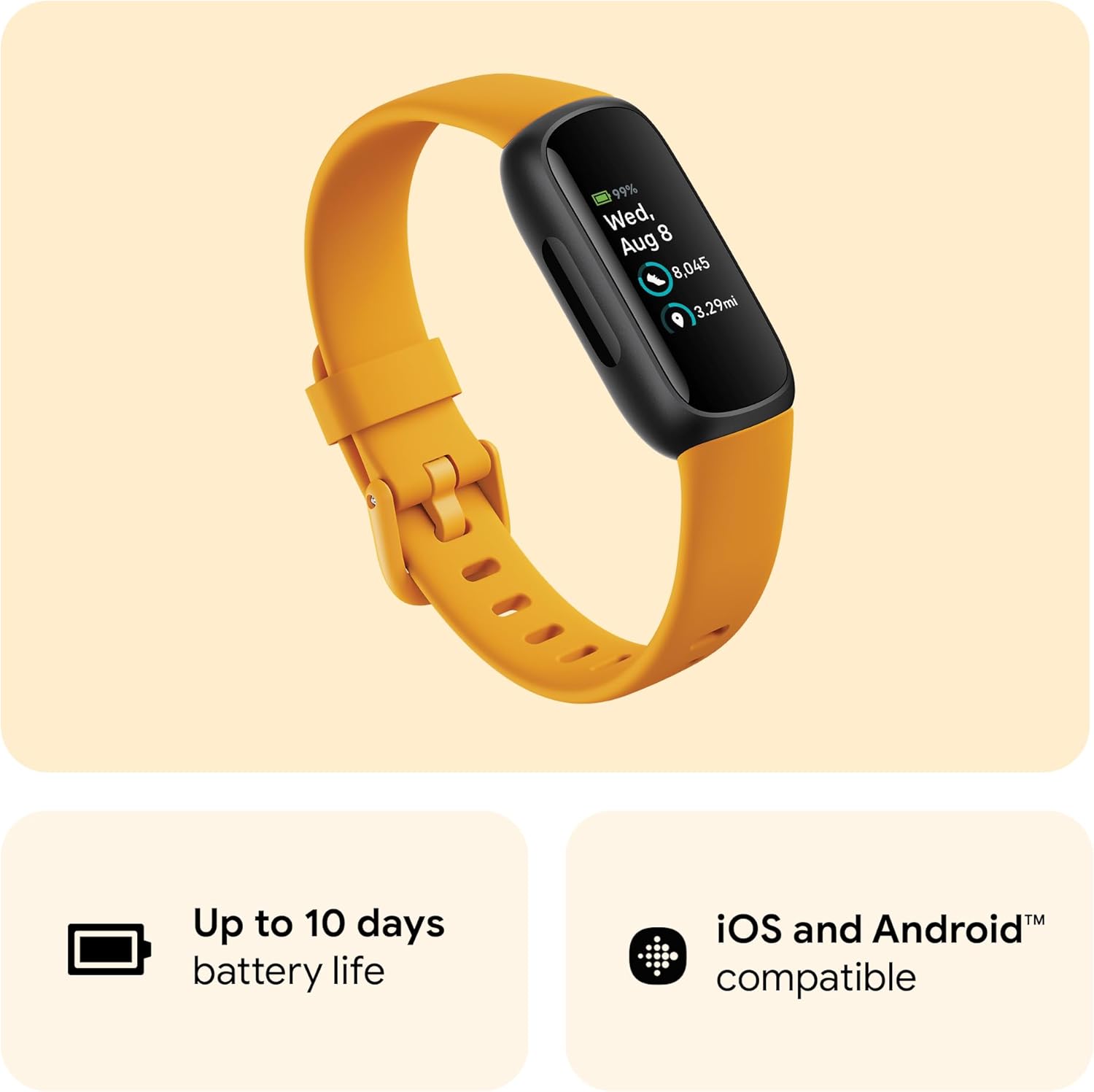 Fitness Activity Tracker 10 Day Battery Sleep Stress