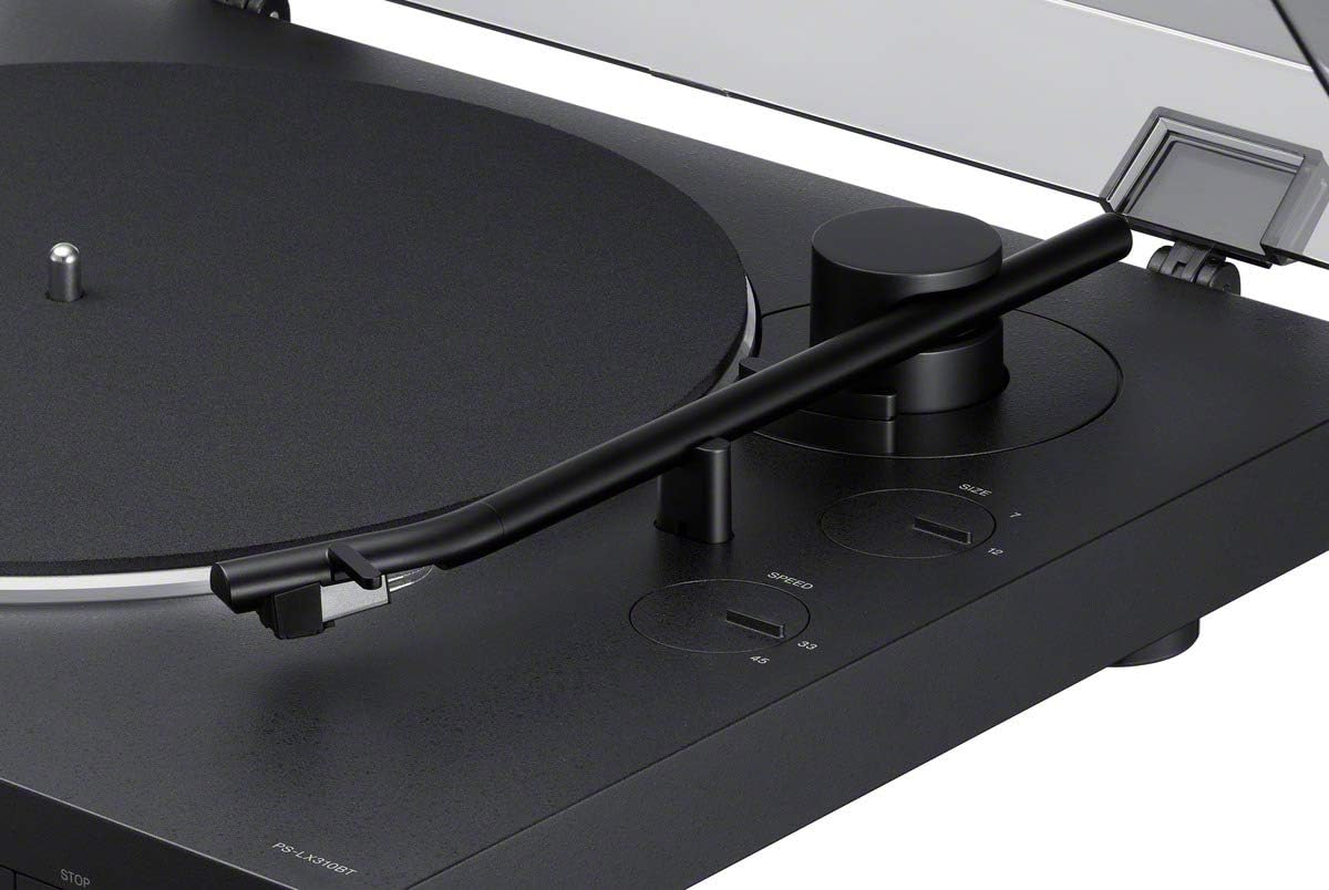 Bluetooth Vinyl Record Player Turntable 33/45RPM Built-in Preamp Black