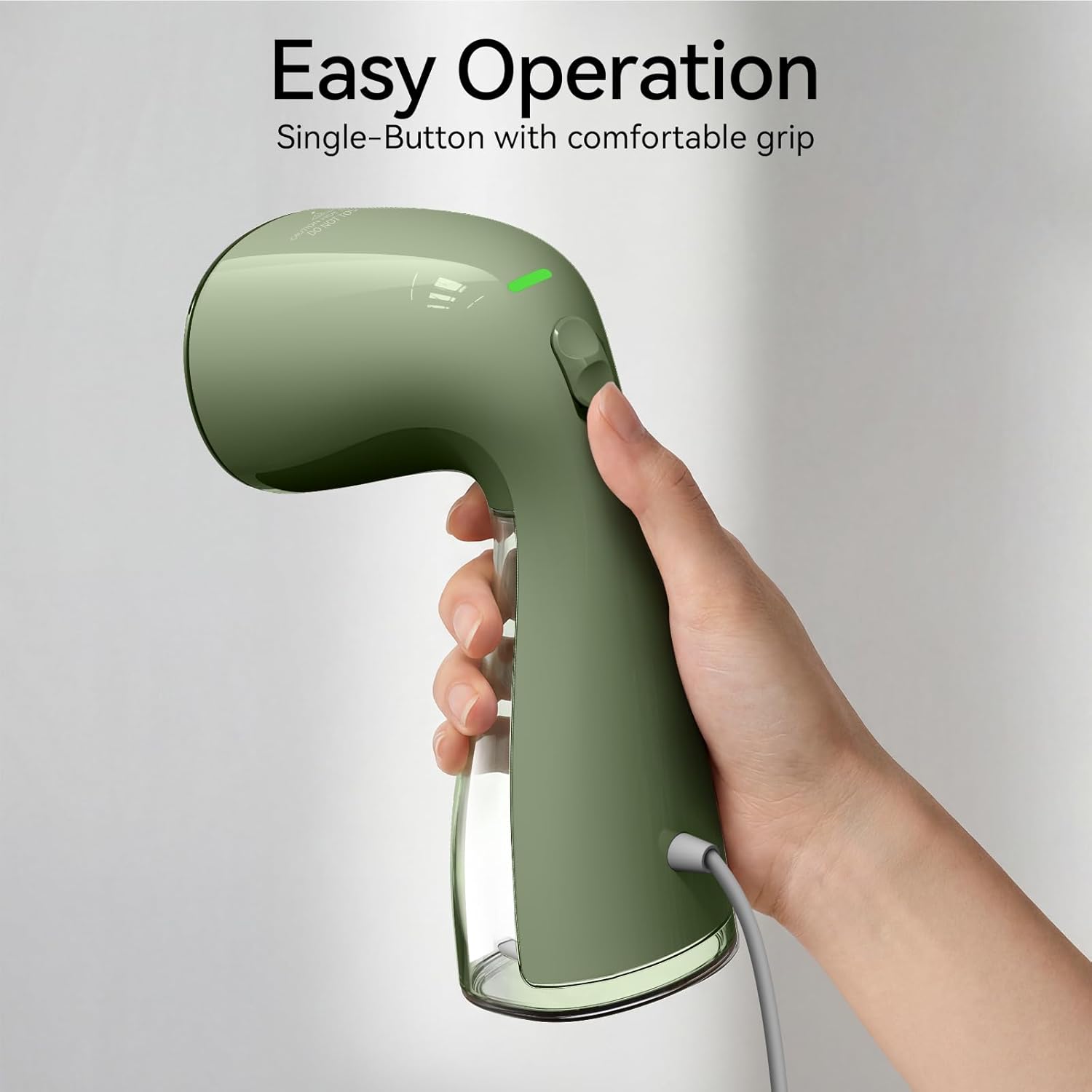 Handheld Garment Steamer 1100W 300ml Tank Portable Green