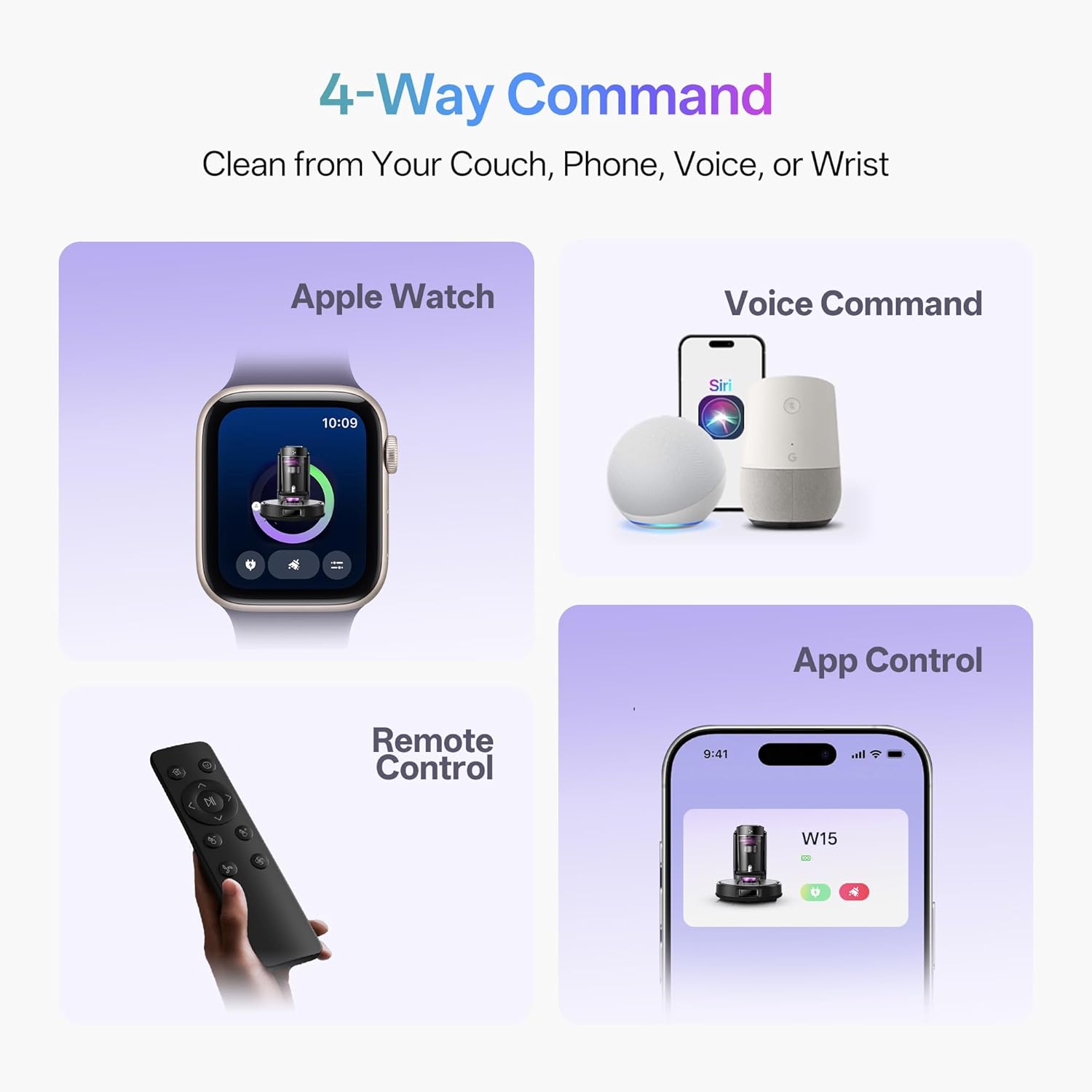 Robot Vacuum Mop 10000Pa Bagless Self Empty Dock LiDAR App Control