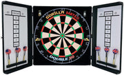 18in Dartboard Cabinet Set Aluminium Case Sisal Board 6 Darts