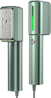 Dual Voltage Travel Garment Steamer 2in1 1000W 15s Heat Green