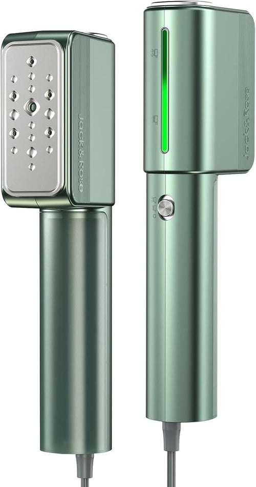 Dual Voltage Travel Garment Steamer 2in1 1000W 15s Heat Green