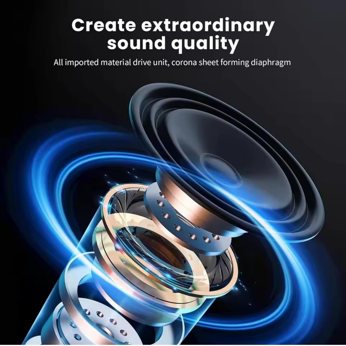 Wireless Bluetooth Over Ear Headphones HiFi Stereo Deep Bass Foldable