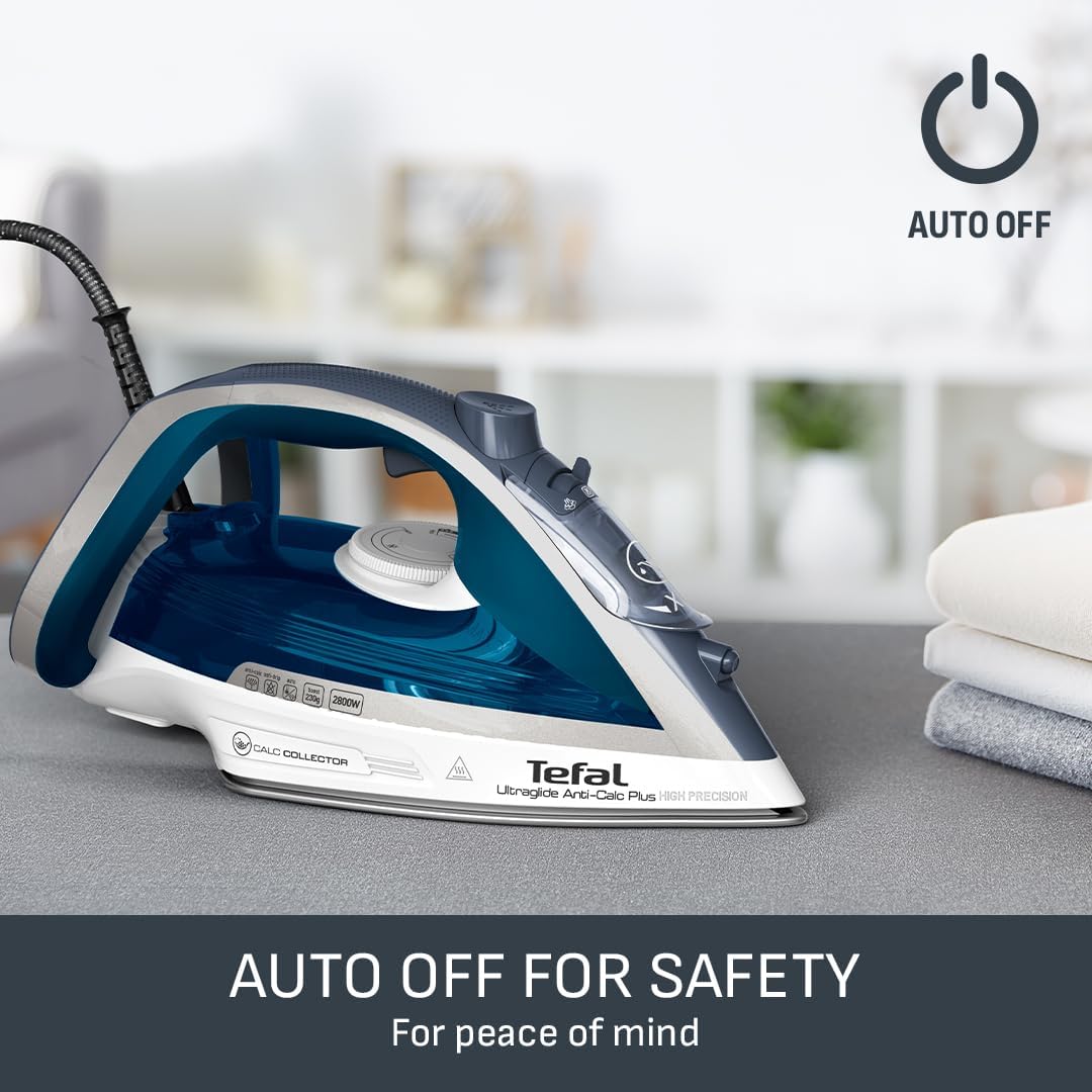 2800W Steam Iron 230g Steam Boost Durilium Soleplate Auto Off