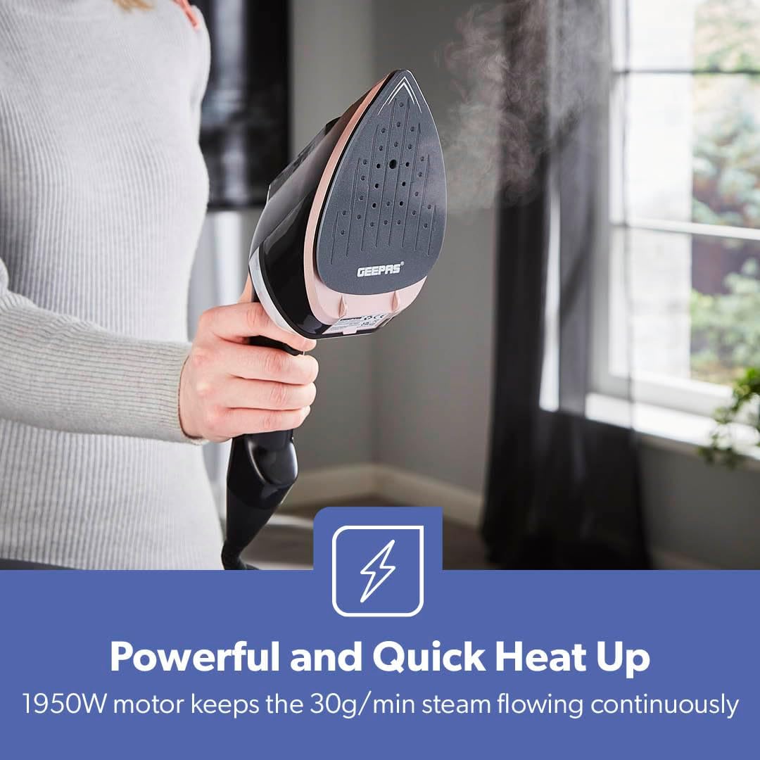 Handheld Garment Steamer 1950W 30g Steam 30s Heat 2in1