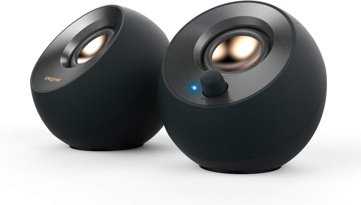 USB C PC Speakers Stereo Desktop Audio AUX Compact