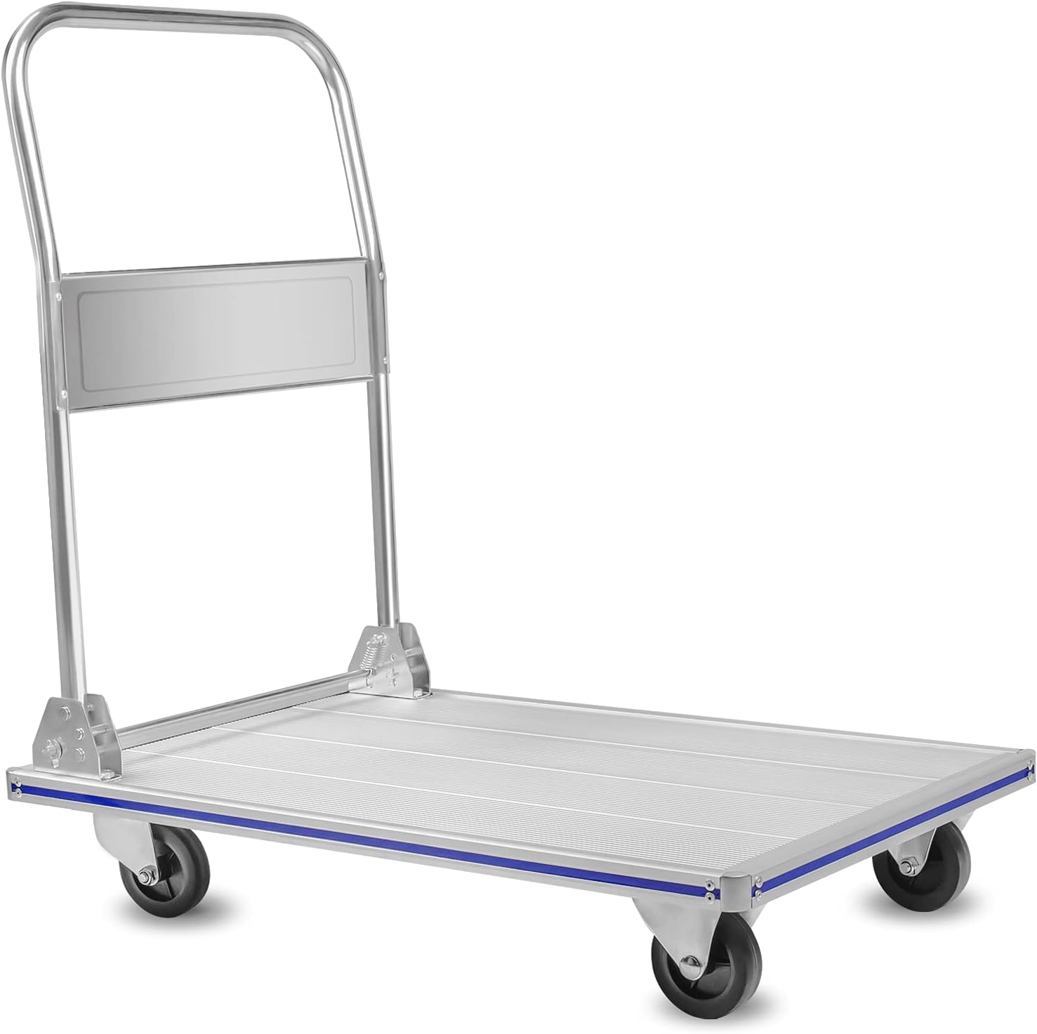 400KG Folding Aluminium Platform Trolley Heavy Duty Push Cart