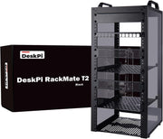 10in 12U Mini Server Rack Cabinet Black AV NAS Desktop