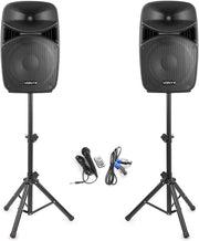 15in PA Speaker System 1000W Bluetooth DJ Karaoke Set