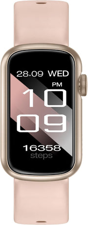 Rose Gold Pink Smart Watch AI Voice Calling