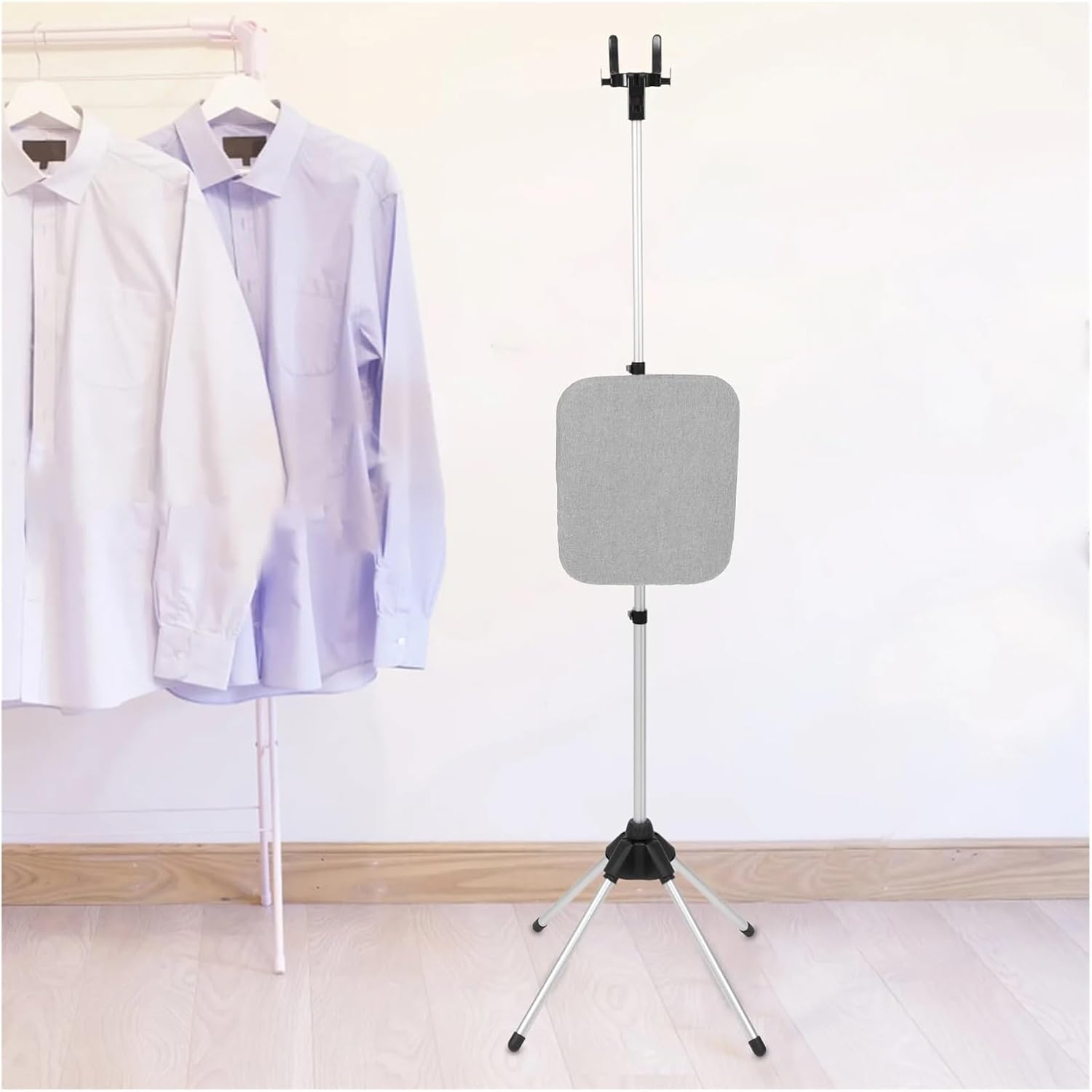 Clothes Steamer Stand Folding Ironing Rack Adjustable Hanger Board