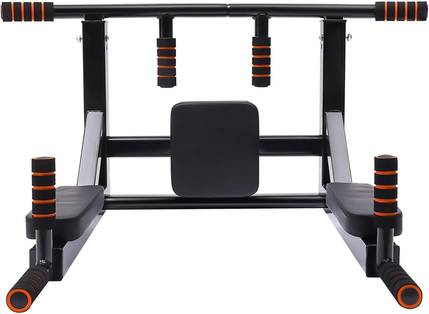 Wall Mounted Pull Up Bar Dip Station Multi Grip Home Gym Trainer