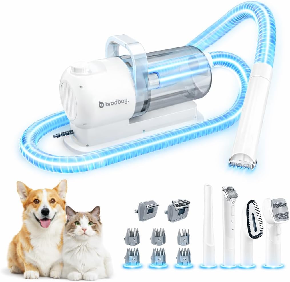 Dog Cat Grooming Vacuum Kit 13000Pa 7 Tool 2.5L