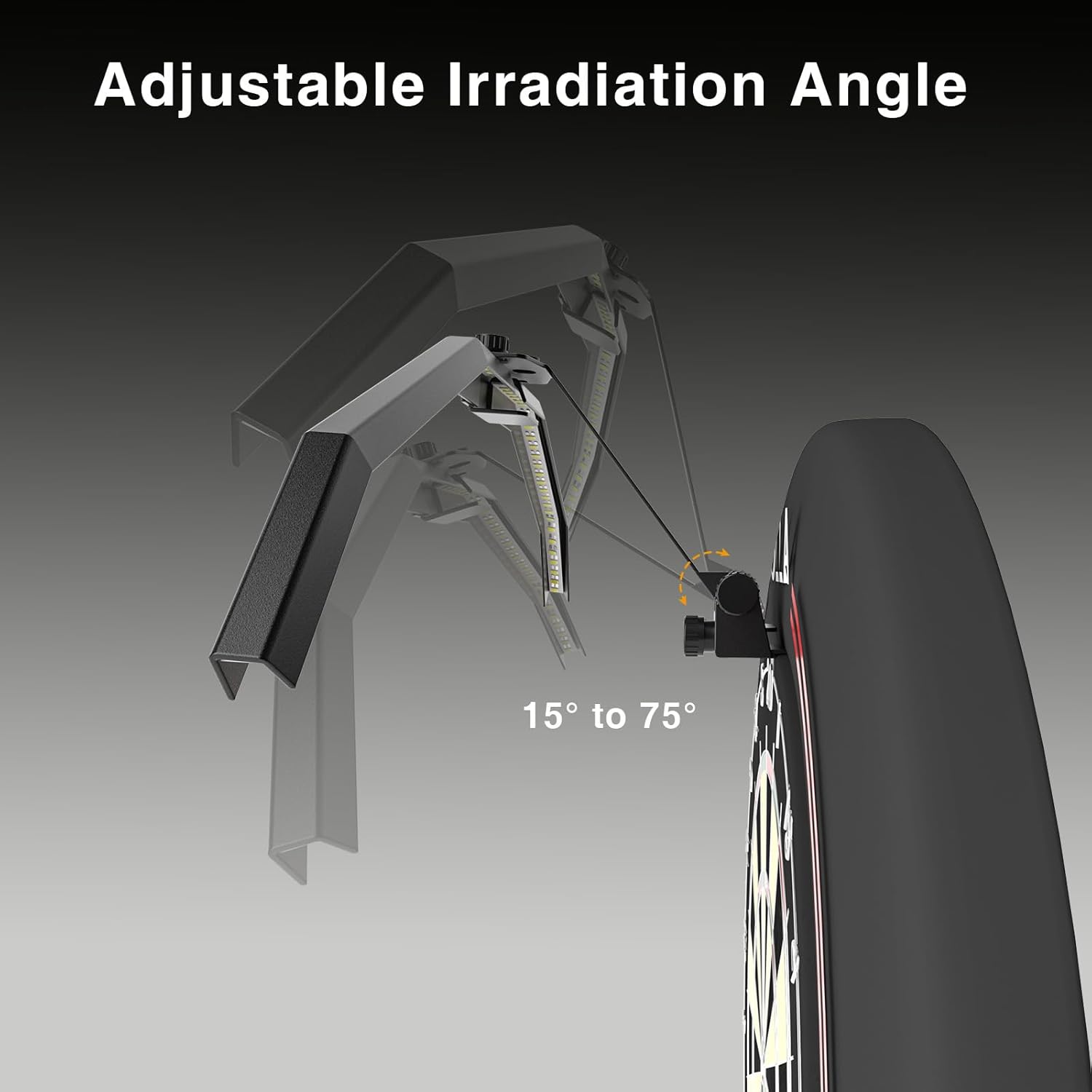 Dartboard LED Light Folding Adjustable Angle USB Shadow Free