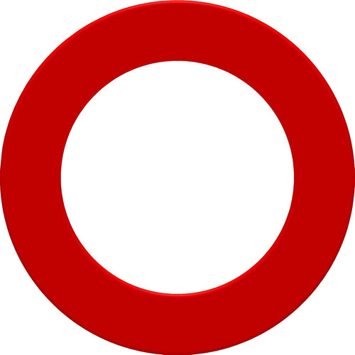 Dartboard Surround Red PU Wall Protector Ring Thick Edge Durable