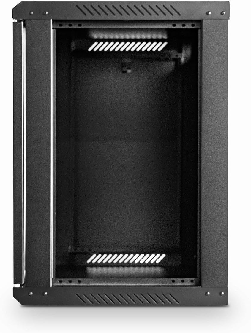 9U Wall Mount Server Data Cabinet 19 Inch Glass Door 450mm