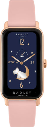 Womens Rose Gold Smart Watch Cobweb Strap