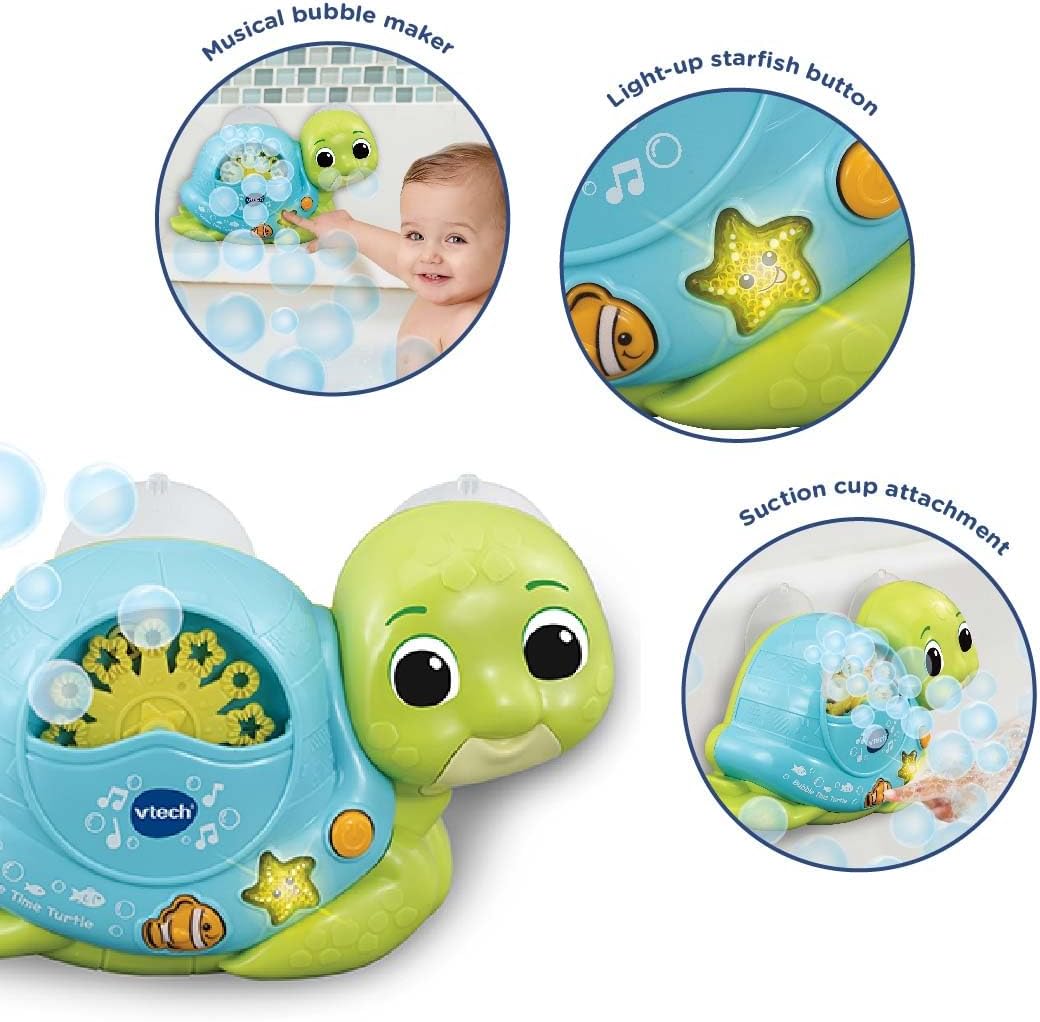 Turtle Bath Bubble Toy Lights Music for Toddlers