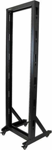 42U Mobile Open Frame Network Rack 19 Inch with Wheels Steel