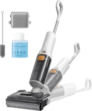 Cordless Wet Dry Vacuum 20000Pa Floor Washer Self Clean Light