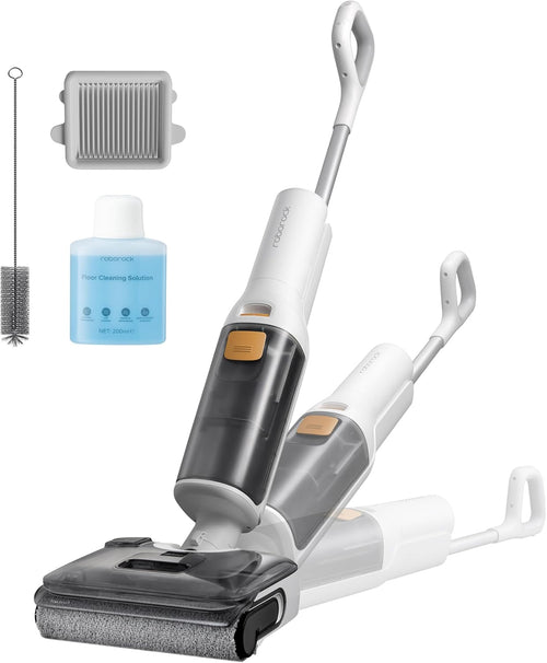 Cordless Wet Dry Vacuum 20000Pa Floor Washer Self Clean Light