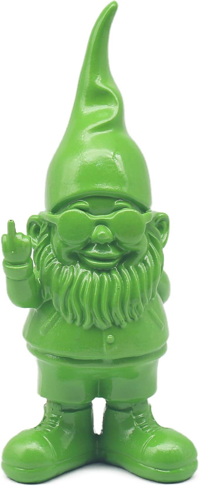 Swearing Gnome Statue Green 20cm Funny Home Decor Figurine
