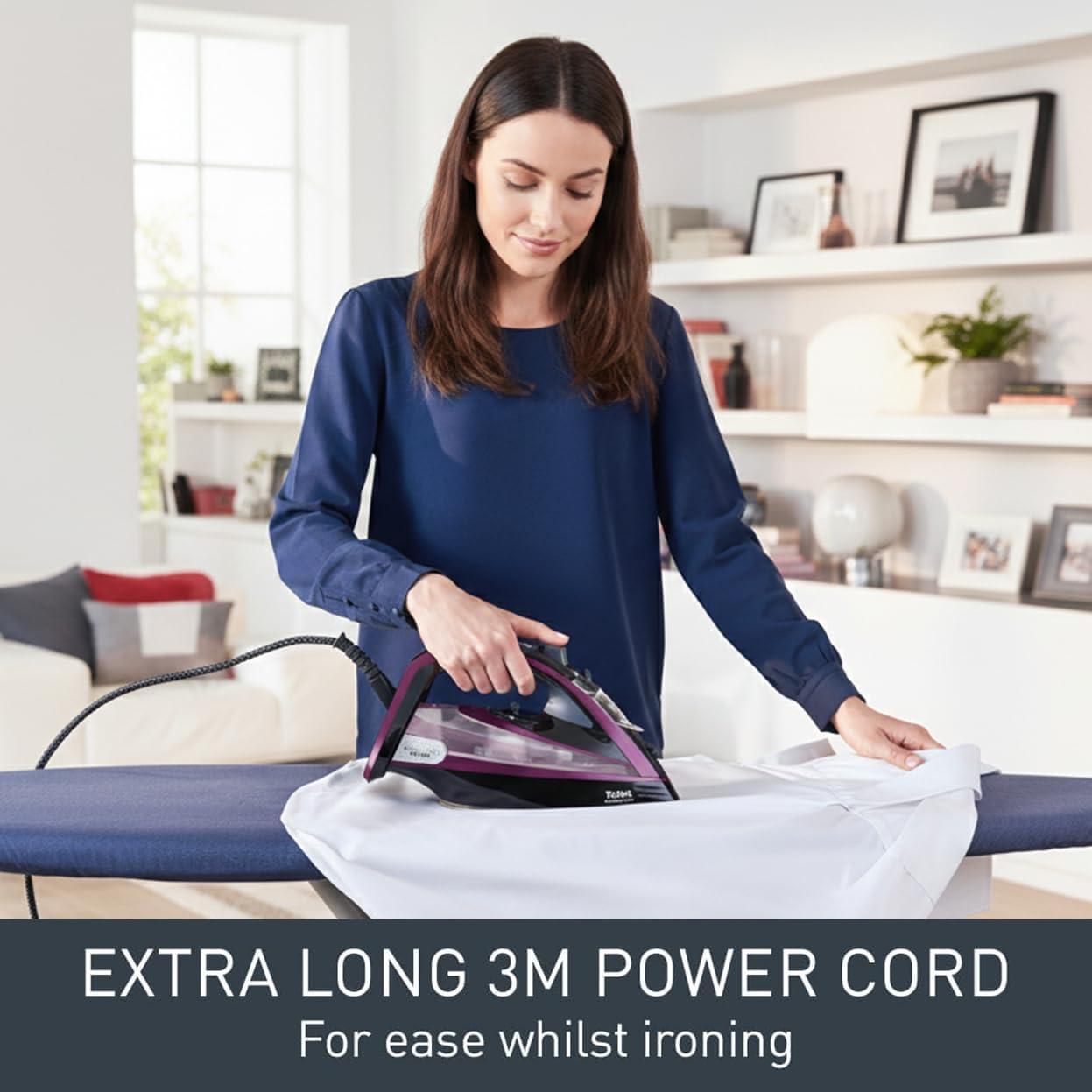 3000W Steam Iron 240g Steam Boost Durilium Soleplate 350ml Tank