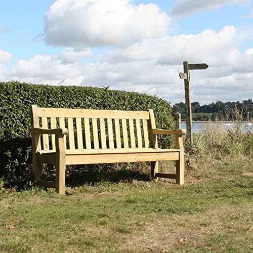 Wooden Garden Bench 183cm 4 Seater Pine Outdoor Park Patio Bench