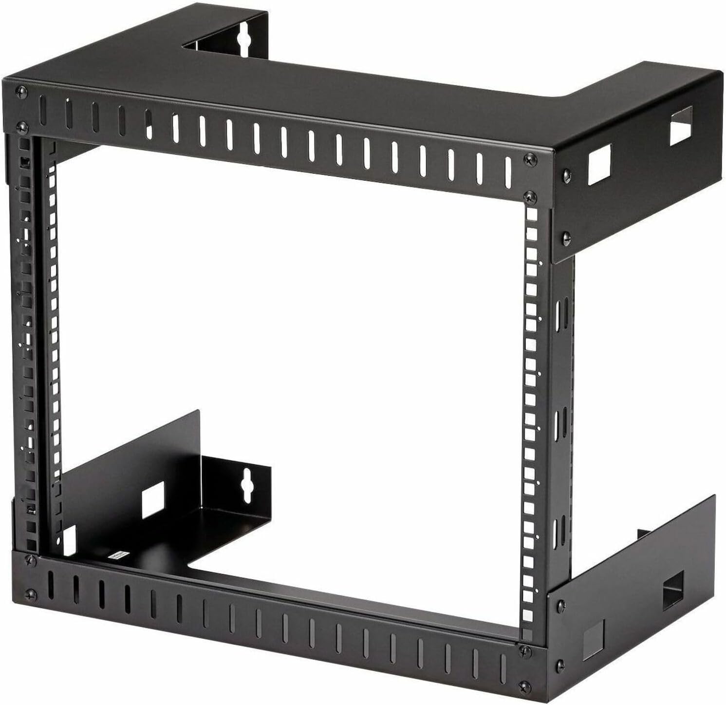 8U 19in Wall Mount Open Frame Network Rack Steel
