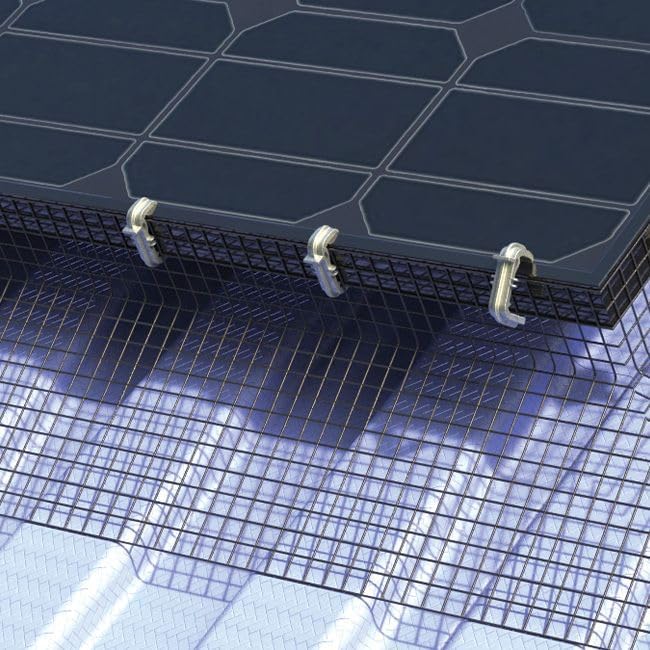 30M Solar Panel Bird Proofing Mesh Kit 60 35MM Clips