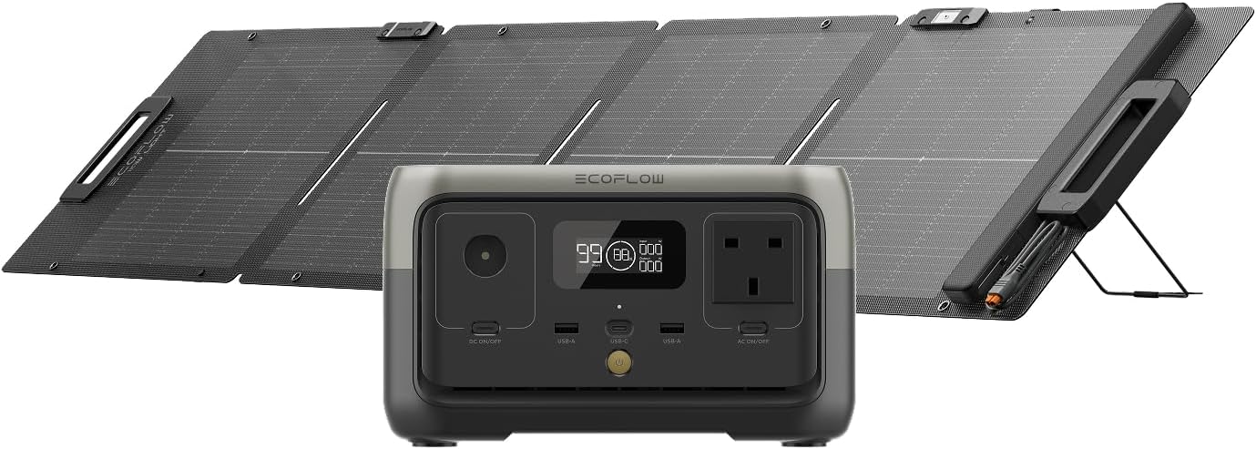 600W Portable Power Station 256Wh With 110W Solar Panel
