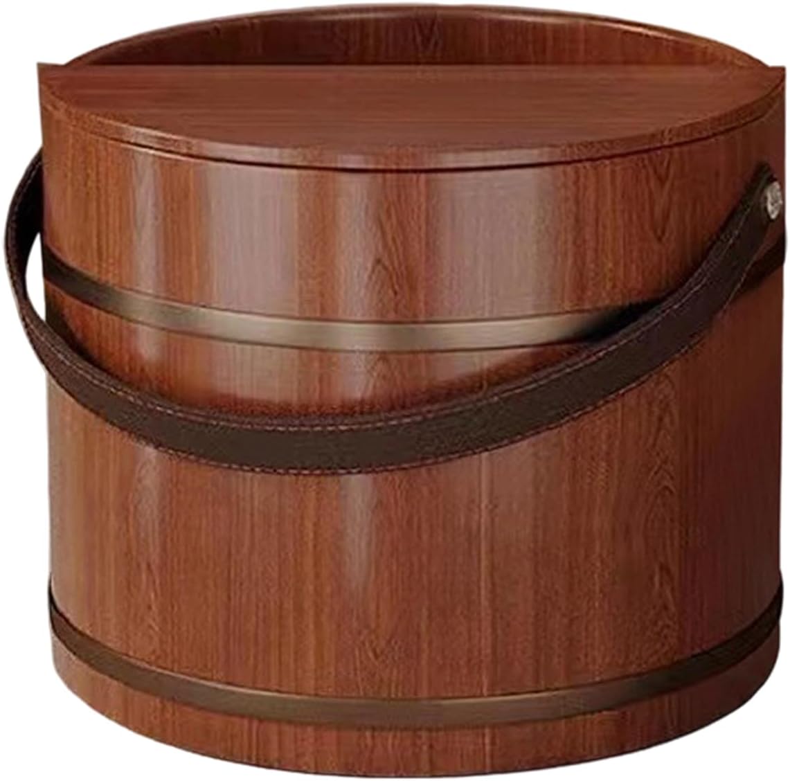 Wooden Foot Bath Tub Spa Soak Basin Pedicure Bucket Home