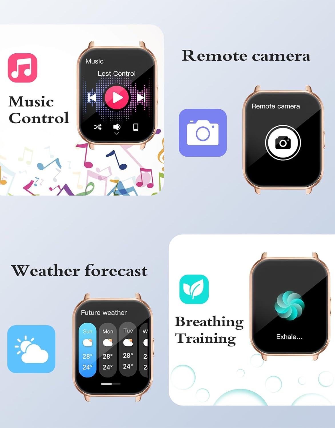 Smart Watch Bluetooth Call Fitness Tracker 1.85 Inch HD