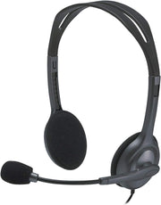 Wired Stereo Headset With Noise Cancelling Mic 3.5mm